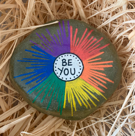 Hand Painted 'Be You' Stone