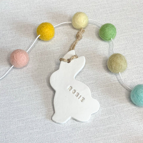 Easter Bunny Decoration, Personalised Easter Gift