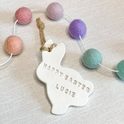 Happy Easter Gift, Easter Bunny Decoration, Personalised Easter Gift
