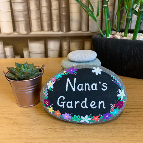 Hand Painted Nana’s Garden | Grandad’s Garden Stone